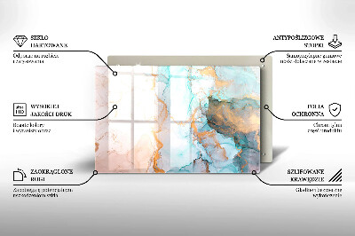 Grafkaars onderzetter Abstract marmer