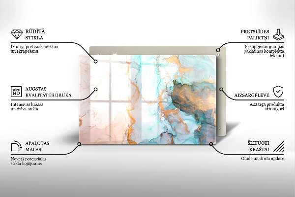 Grafkaars onderzetter Abstract marmer