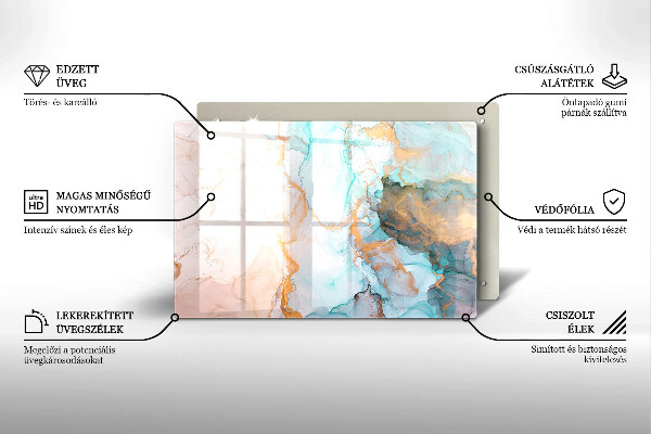Grafkaars onderzetter Abstract marmer