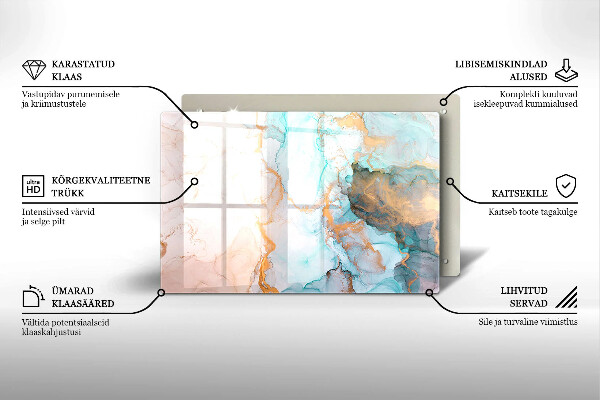 Grafkaars onderzetter Abstract marmer