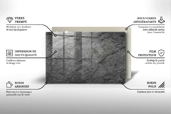 Grafkaars onderzetter Steenstructuur