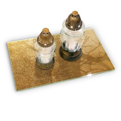 Glasplaat voor grafkaars Gouden textuur achtergrond