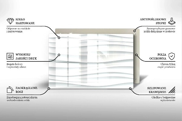 Glasplaat voor grafkaars Moderne structuur