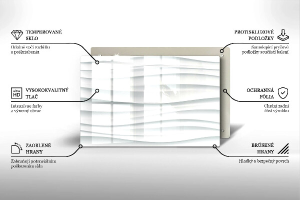 Glasplaat voor grafkaars Moderne structuur
