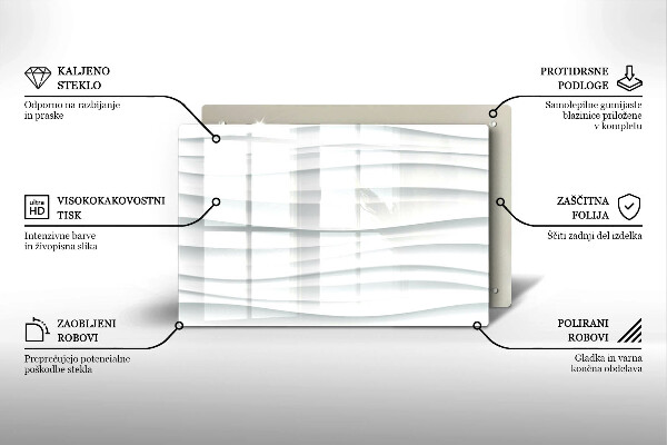 Glasplaat voor grafkaars Moderne structuur