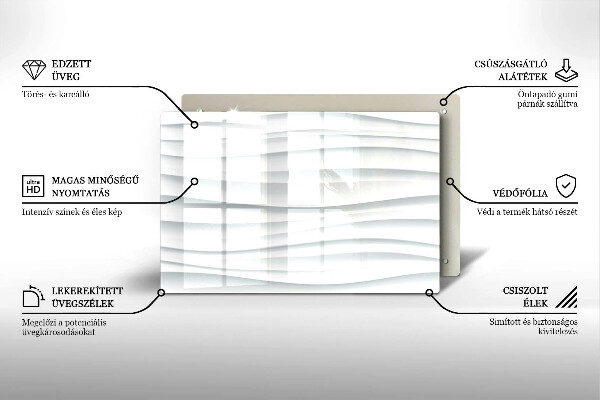 Glasplaat voor grafkaars Moderne structuur