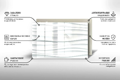 Glasplaat voor grafkaars Moderne structuur