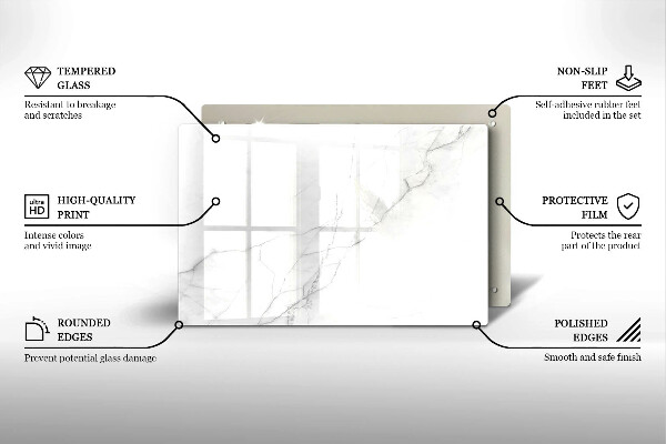 Grafkaars onderzetter Marmeren achtergrond