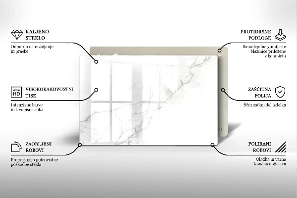 Grafkaars onderzetter Marmeren achtergrond