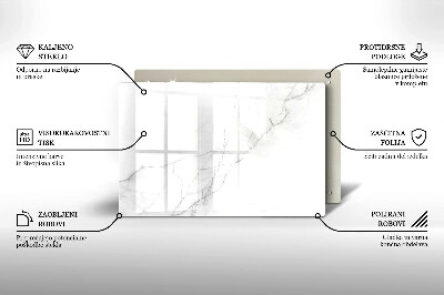Grafkaars onderzetter Marmeren achtergrond