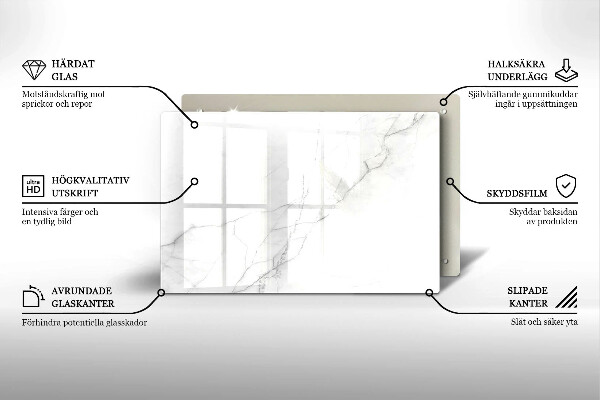 Grafkaars onderzetter Marmeren achtergrond