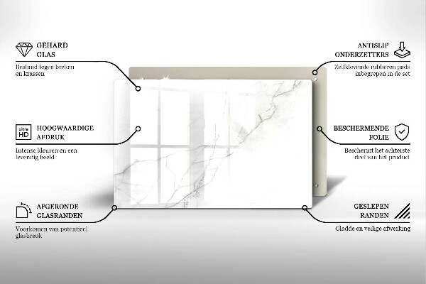 Grafkaars onderzetter Marmeren achtergrond