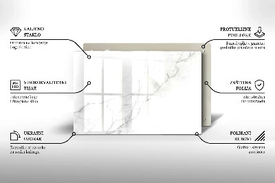 Grafkaars onderzetter Marmeren achtergrond