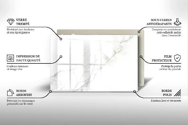Grafkaars onderzetter Marmeren achtergrond