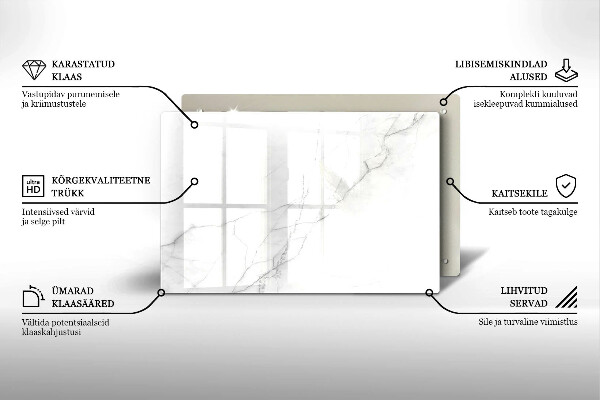 Grafkaars onderzetter Marmeren achtergrond