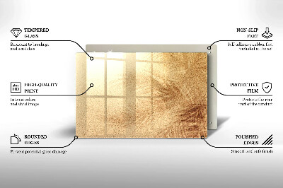 Glasplaat voor grafkaars Zand