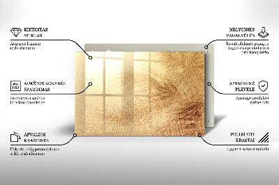 Glasplaat voor grafkaars Zand