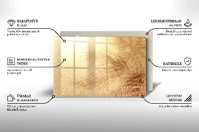 Glasplaat voor grafkaars Zand
