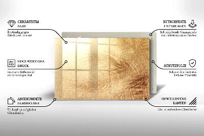 Glasplaat voor grafkaars Zand