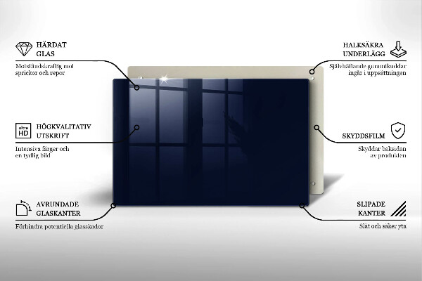 Grafkaars onderzetter Marineblauwe kleur