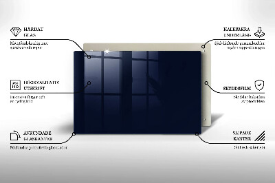 Grafkaars onderzetter Marineblauwe kleur