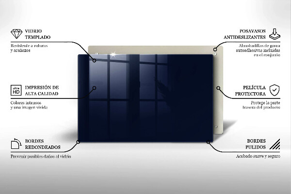 Grafkaars onderzetter Marineblauwe kleur