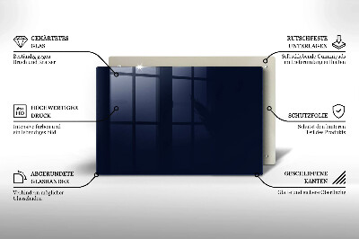 Grafkaars onderzetter Marineblauwe kleur