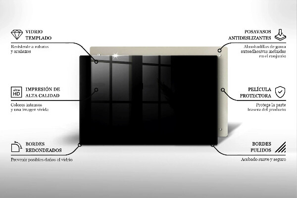 Grafkaars onderzetter Zwarte kleur