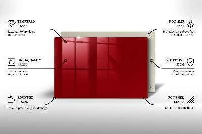 Grafkaars onderzetter Rode kleur