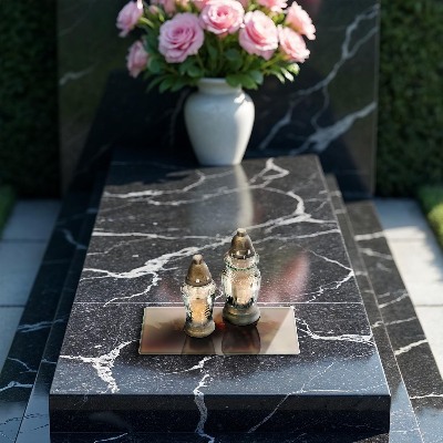 Glasplaat voor grafkaars Beige kleur