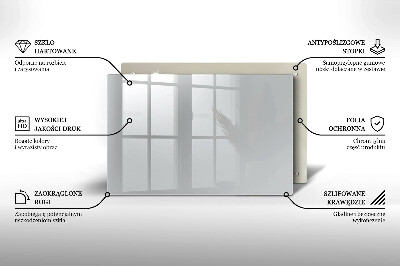 Glasplaat voor grafkaars Grijze kleur
