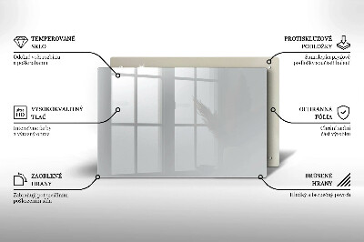 Glasplaat voor grafkaars Grijze kleur