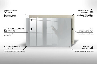 Glasplaat voor grafkaars Grijze kleur