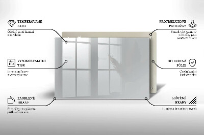Glasplaat voor grafkaars Grijze kleur