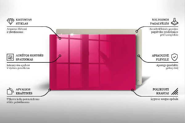 Grafkaars onderzetter Roze kleur