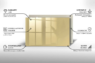 Glasplaat voor grafkaars Beige kleur