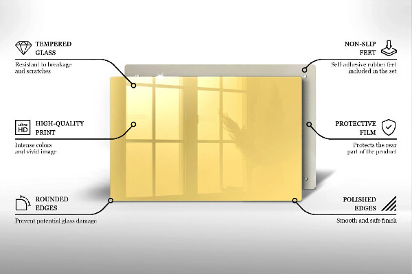 Grafkaars onderzetter Gele kleur