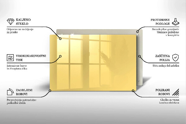 Grafkaars onderzetter Gele kleur