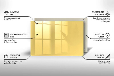 Grafkaars onderzetter Gele kleur