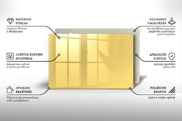Grafkaars onderzetter Gele kleur