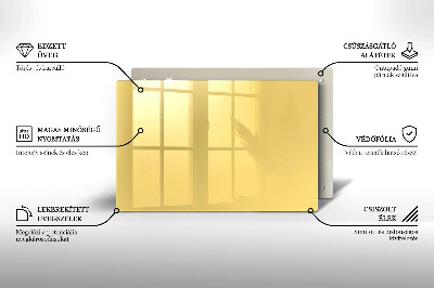 Grafkaars onderzetter Gele kleur