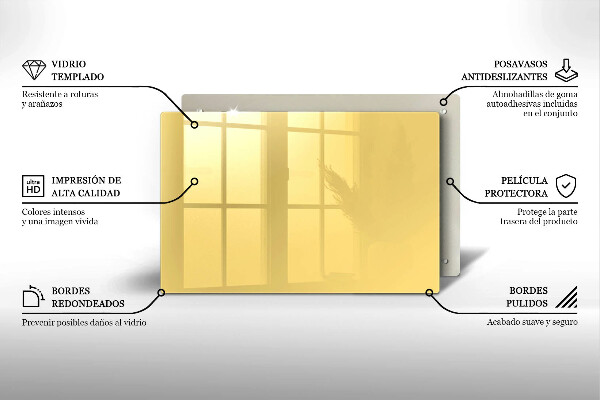 Grafkaars onderzetter Gele kleur
