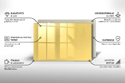 Grafkaars onderzetter Gele kleur