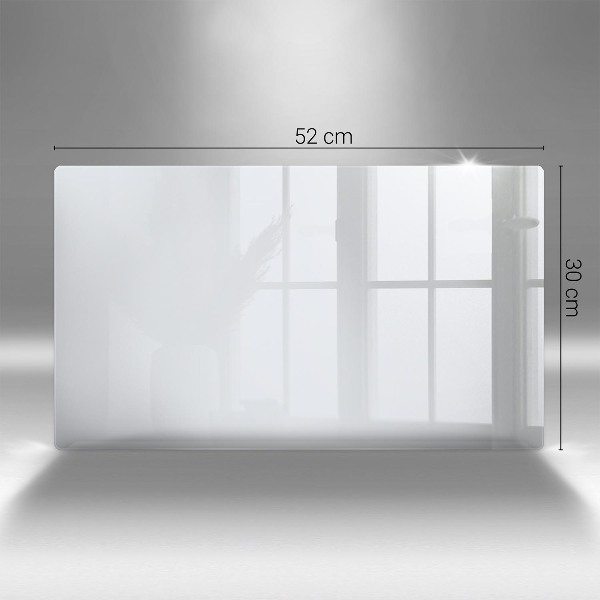 Glasplaat voor grafkaars Kleur wit