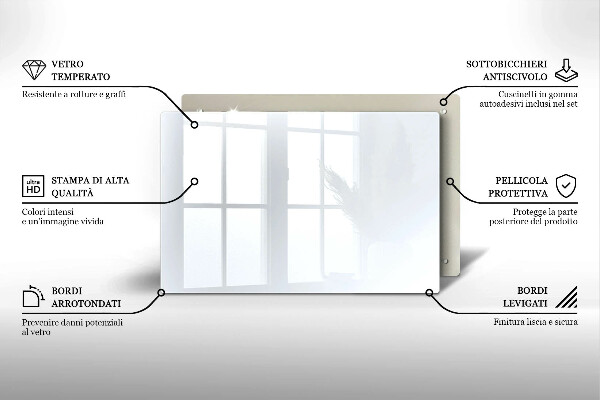 Glasplaat voor grafkaars Kleur wit