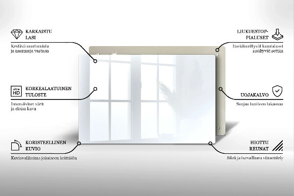 Glasplaat voor grafkaars Kleur wit