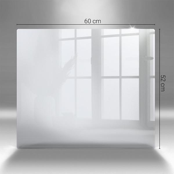 Glasplaat voor grafkaars Kleur wit