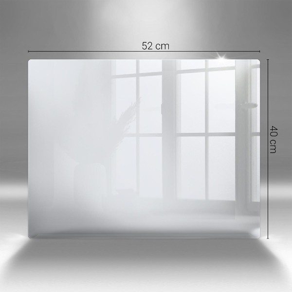 Glasplaat voor grafkaars Kleur wit