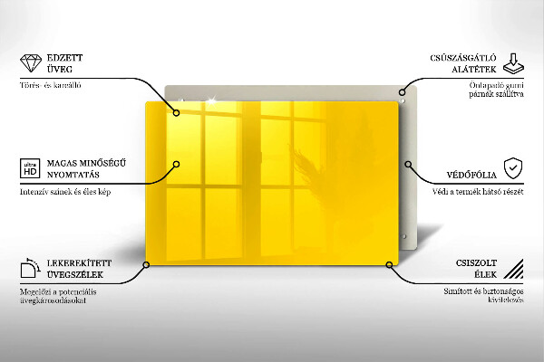 Grafkaars onderzetter Gele kleur