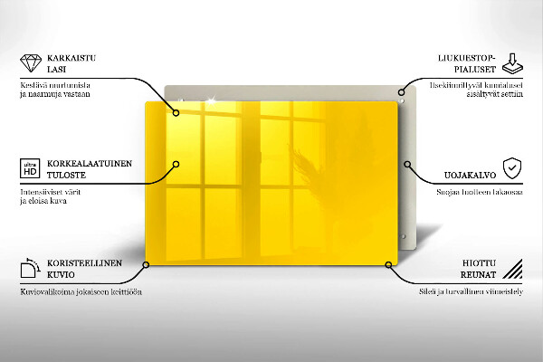 Grafkaars onderzetter Gele kleur